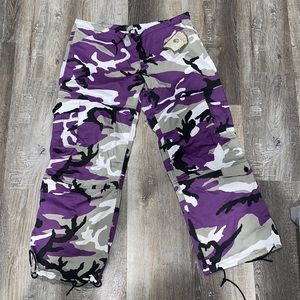 Purple Camo Paratrooper Pants